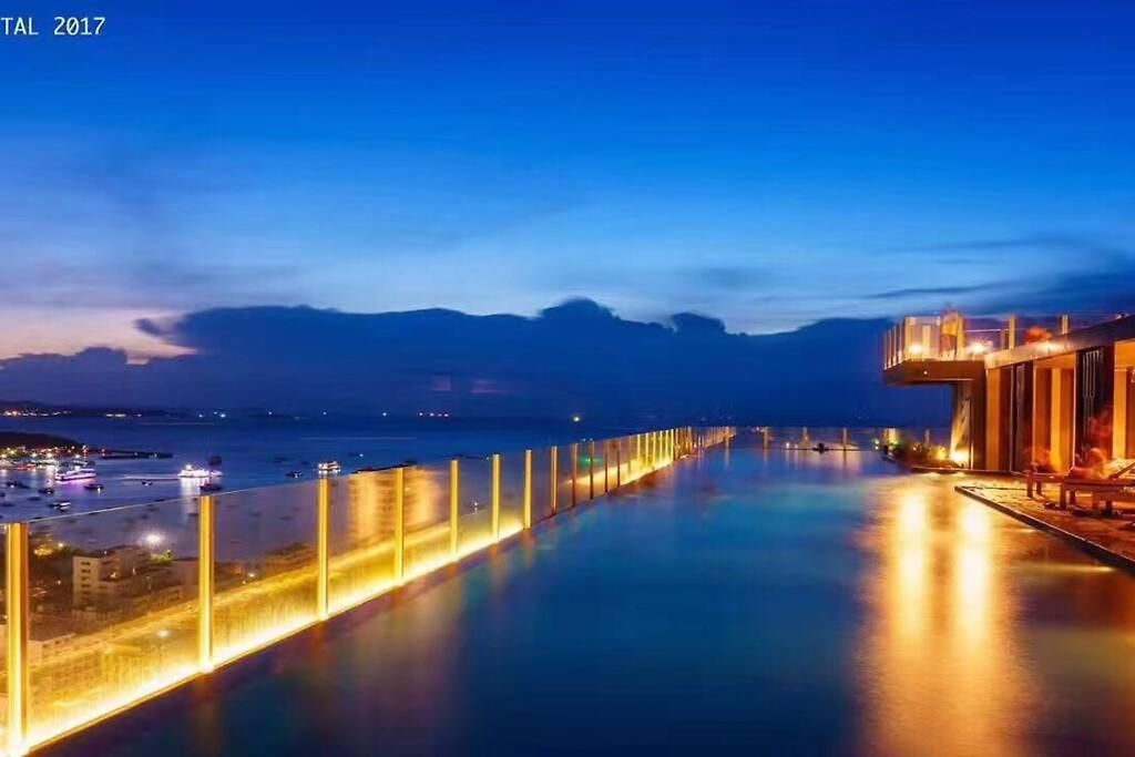 芭提雅市中心海景双卧室 步行街酒吧商场海滩步行几分钟可到 * Pattaya