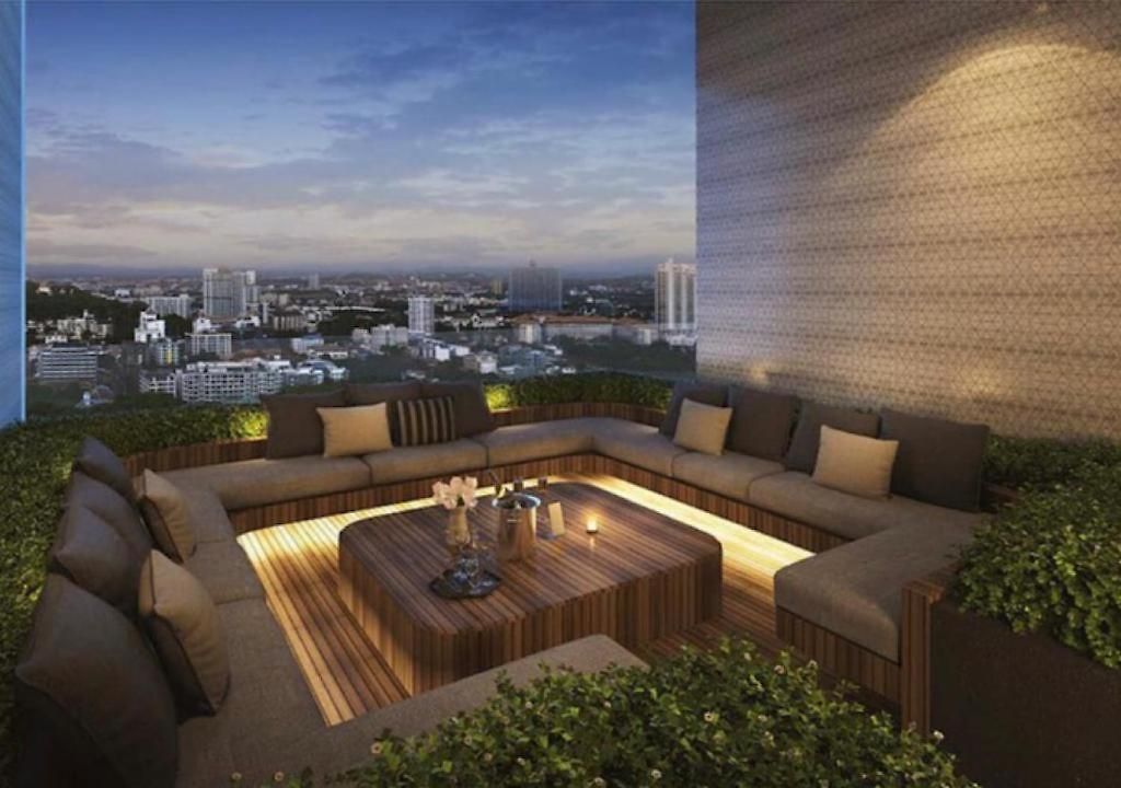 อพาร์ทเม้น Luxury Sea View 1br Rooftop Infinity Pool & Gym Pattaya