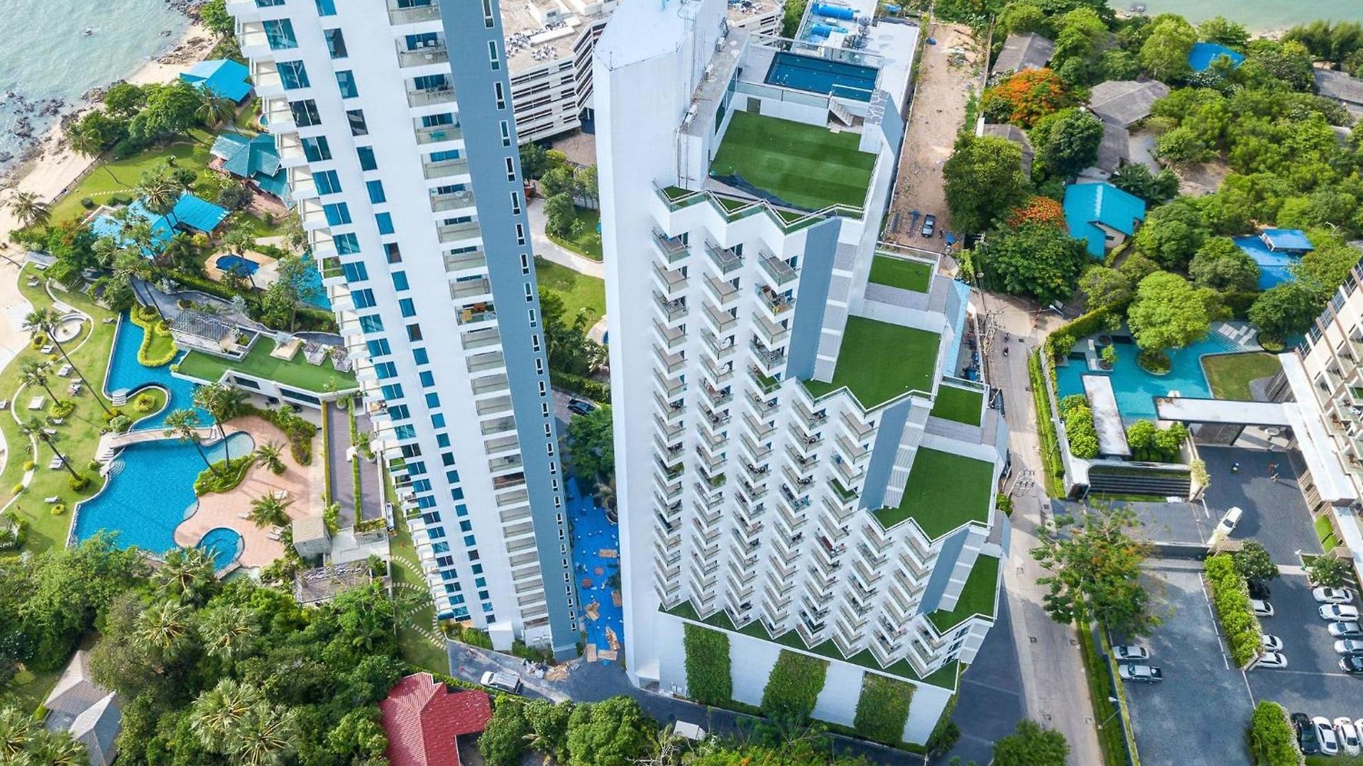 อพาร์ทเม้น The Palm Wongamat X Monthstayz Thailand Pattaya