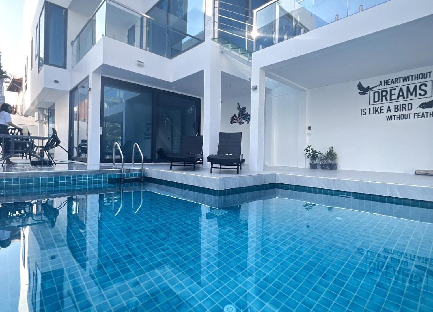 บ้านพัก Modern Pool 5 Minutes To Walking Street & *
