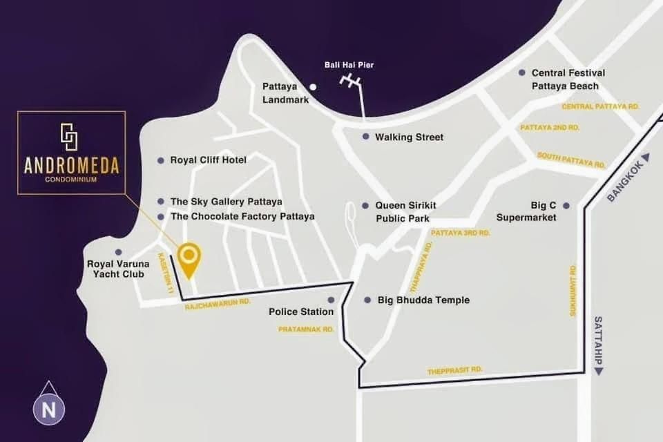 Pattaya Sea View Room In Andromeda Condo