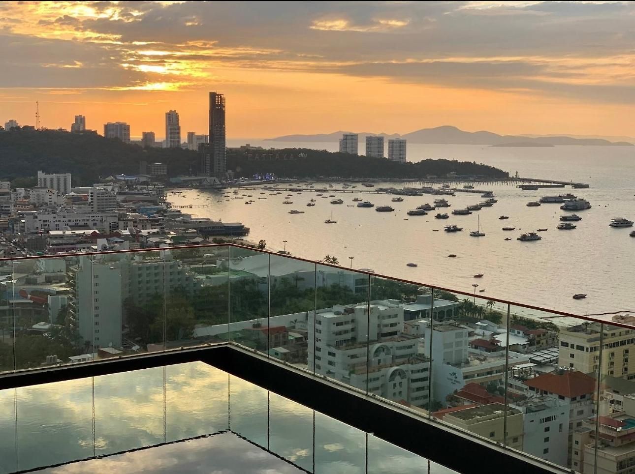 503 Edge芭提雅25层正海景大二房二厅二卫, 沙滩+步行街+购物中心 Pattaya