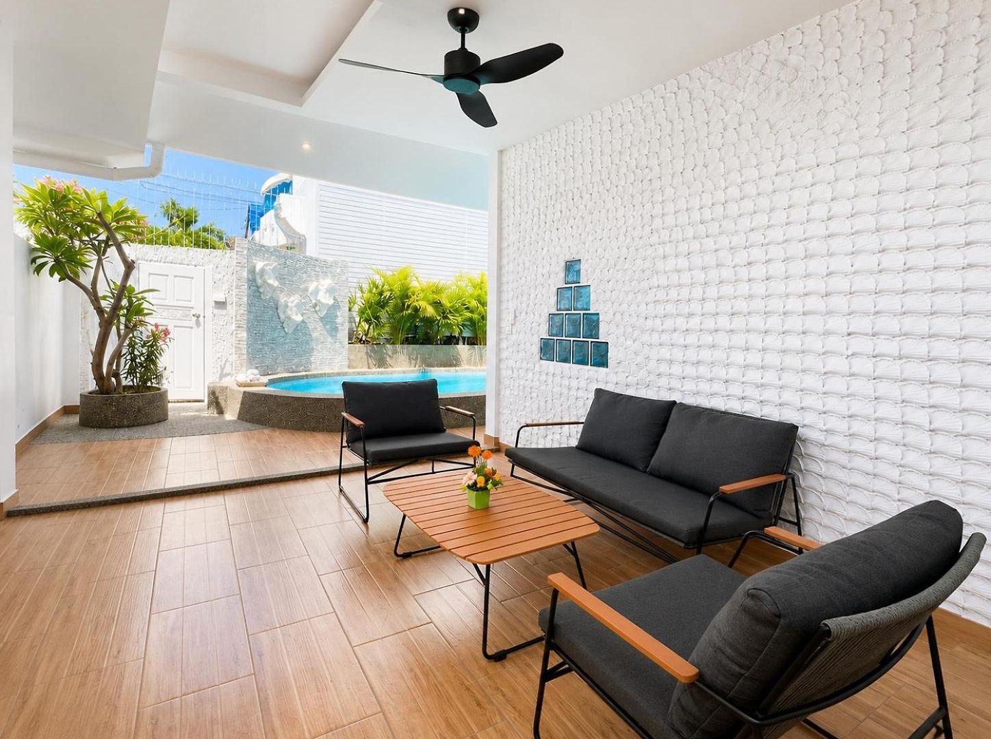 House- 171, Private Pool 4 Bed5bath Near Walking St, Bbq วิลล่า *