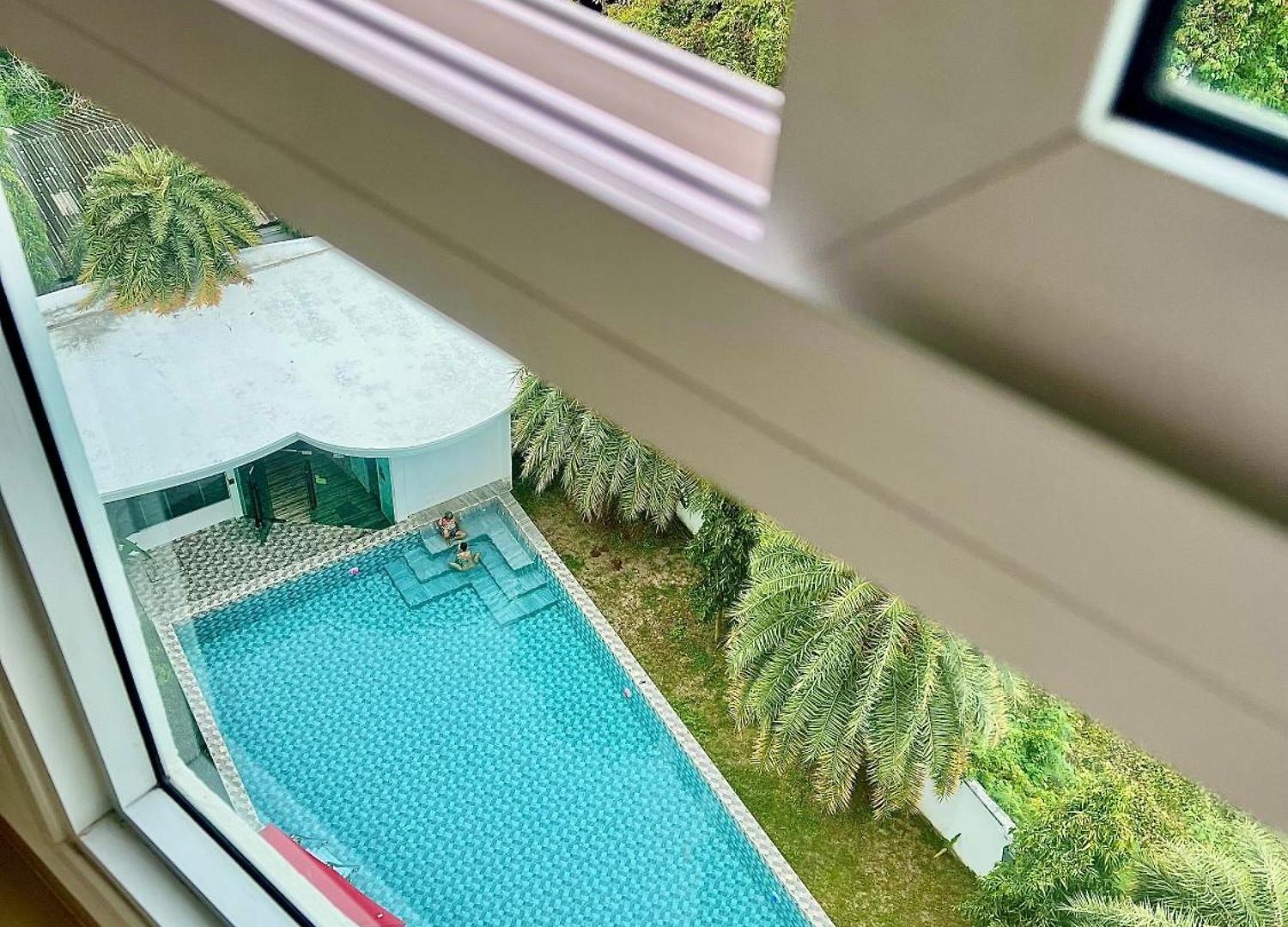 Garden Olympus Balcony Near Walking Street Apartment