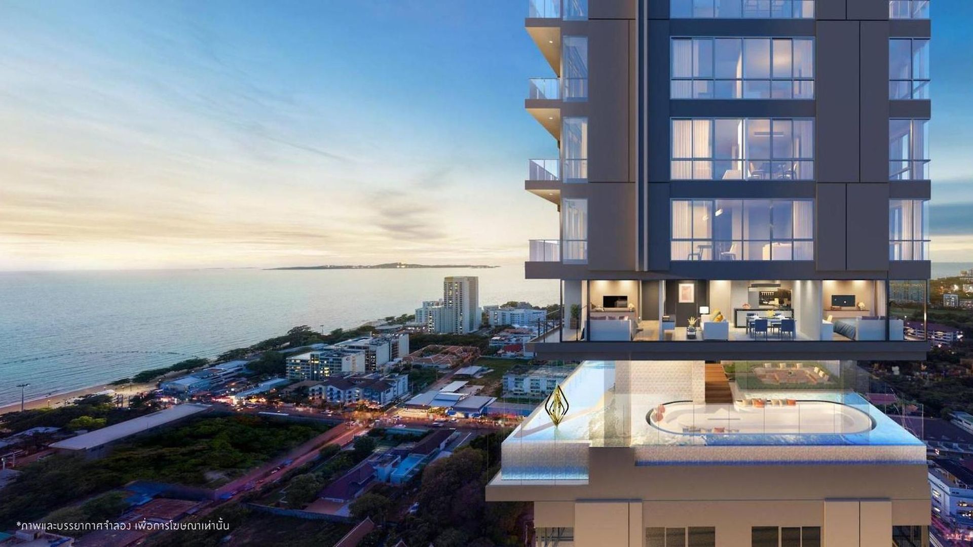 Guest house Luxury 2br Sea View Unit I 35th Floor Rare Unit Pattaya