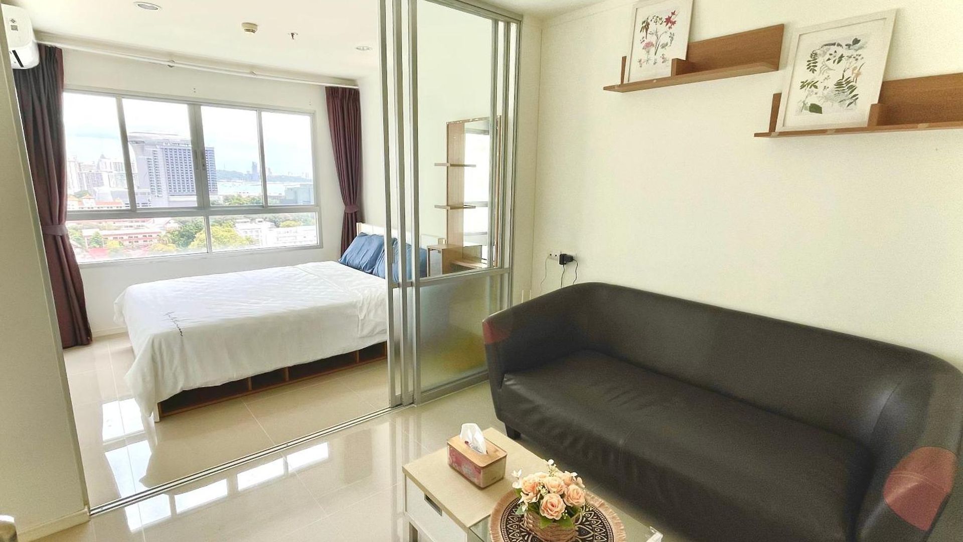 Hotel Nl-市区高层海景公寓-门口有双条车-室内设施齐全-近 Terminal 21-免费游池和健身-lumpini