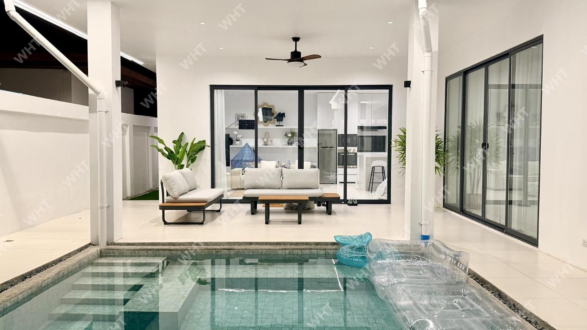 Villa Oceanfront Serene,3br With Private Pool Villa,new Modern White *