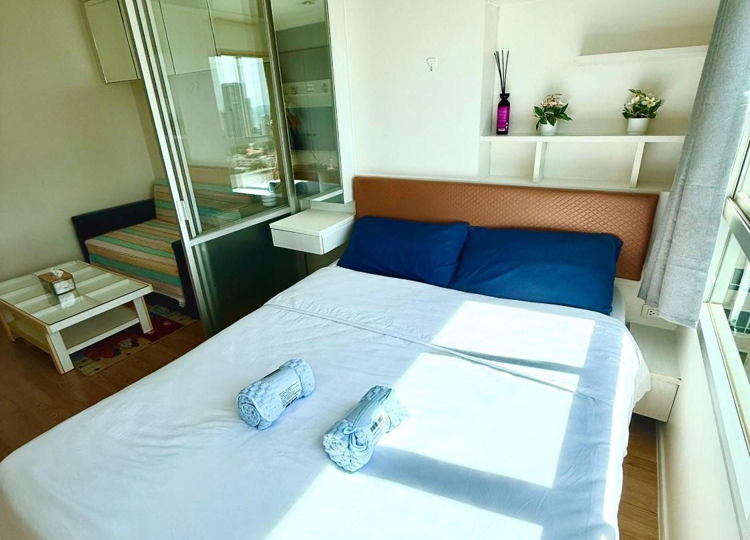 Hotel Nl-市区高层海景公寓-门口有双条车-室内设施齐全-近 Terminal 21-免费游池和健身-lumpini *