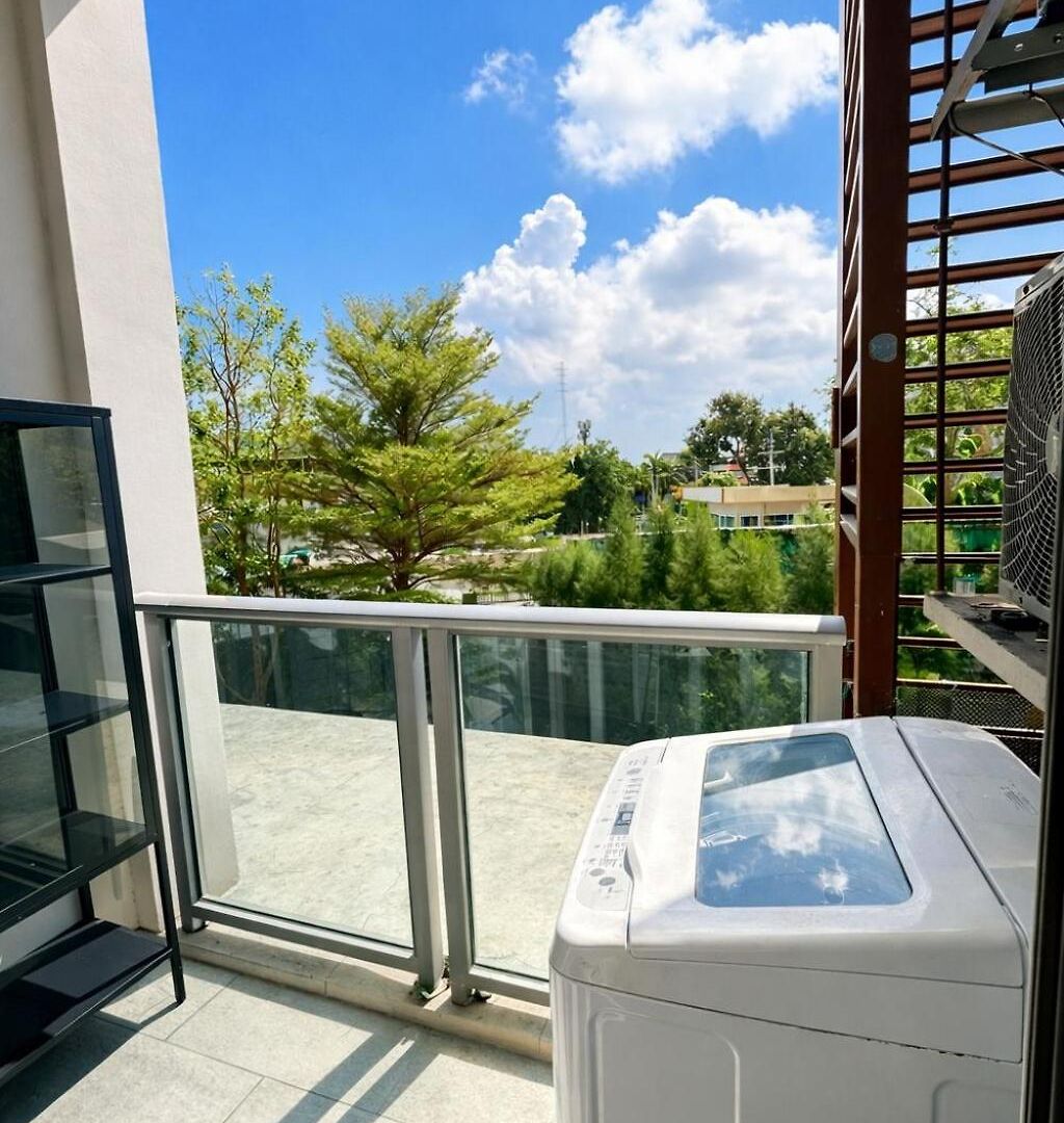 Luxury Balcony View With Open Sky And Greenery Pattaya