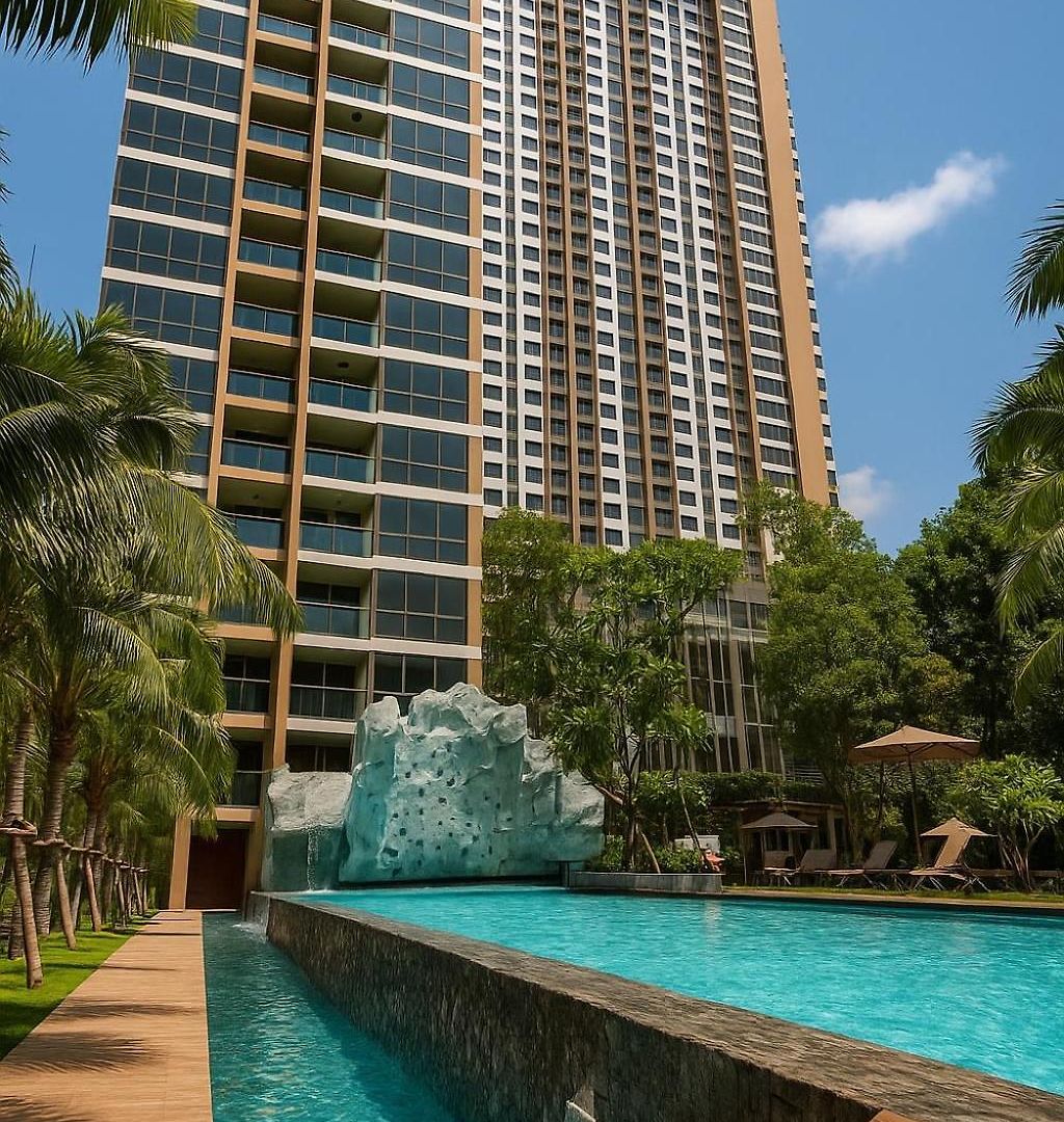 Luxury Balcony View With Open Sky And Greenery