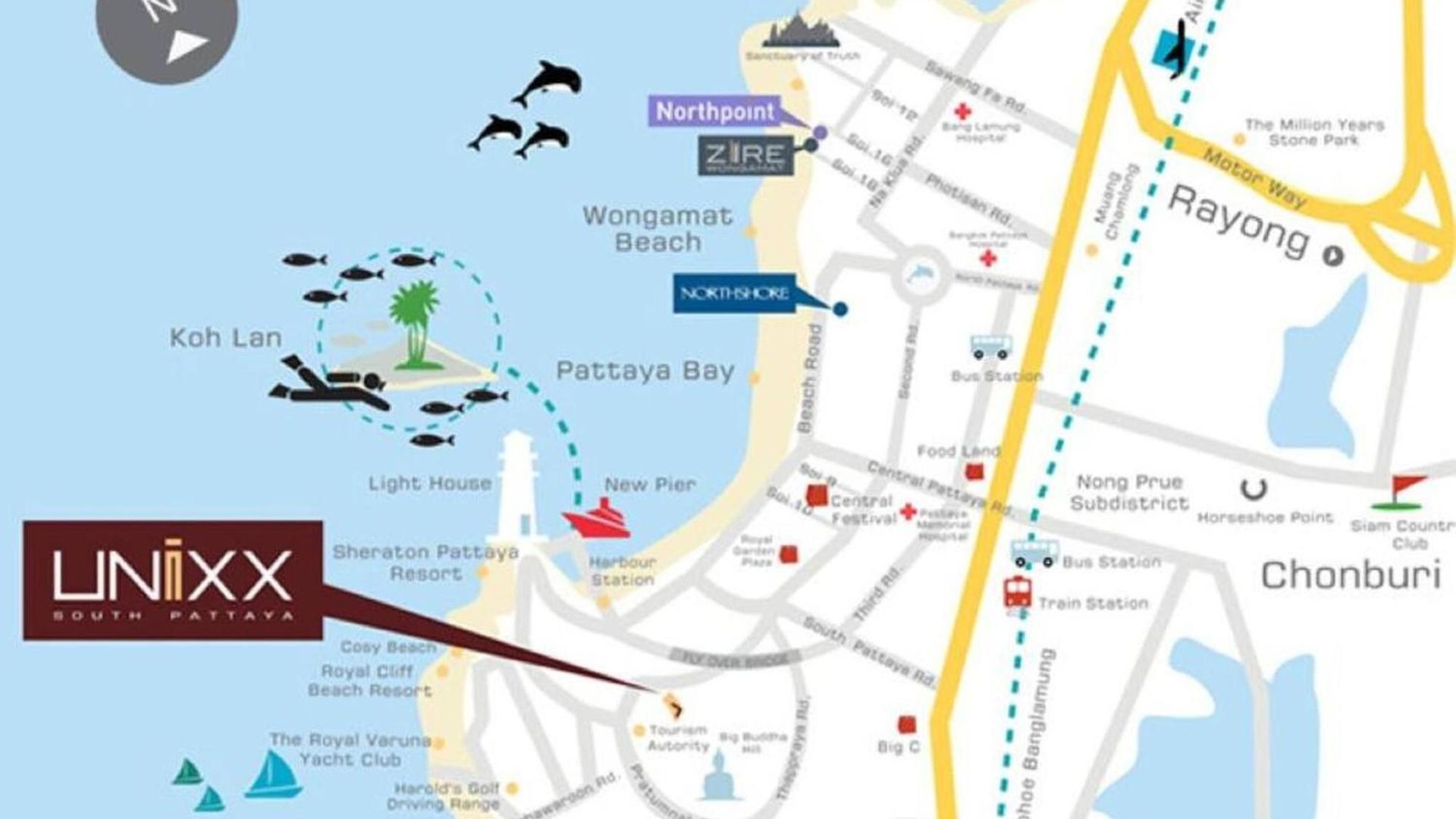2 Bedroom High Floor Sea View Unit Pattaya