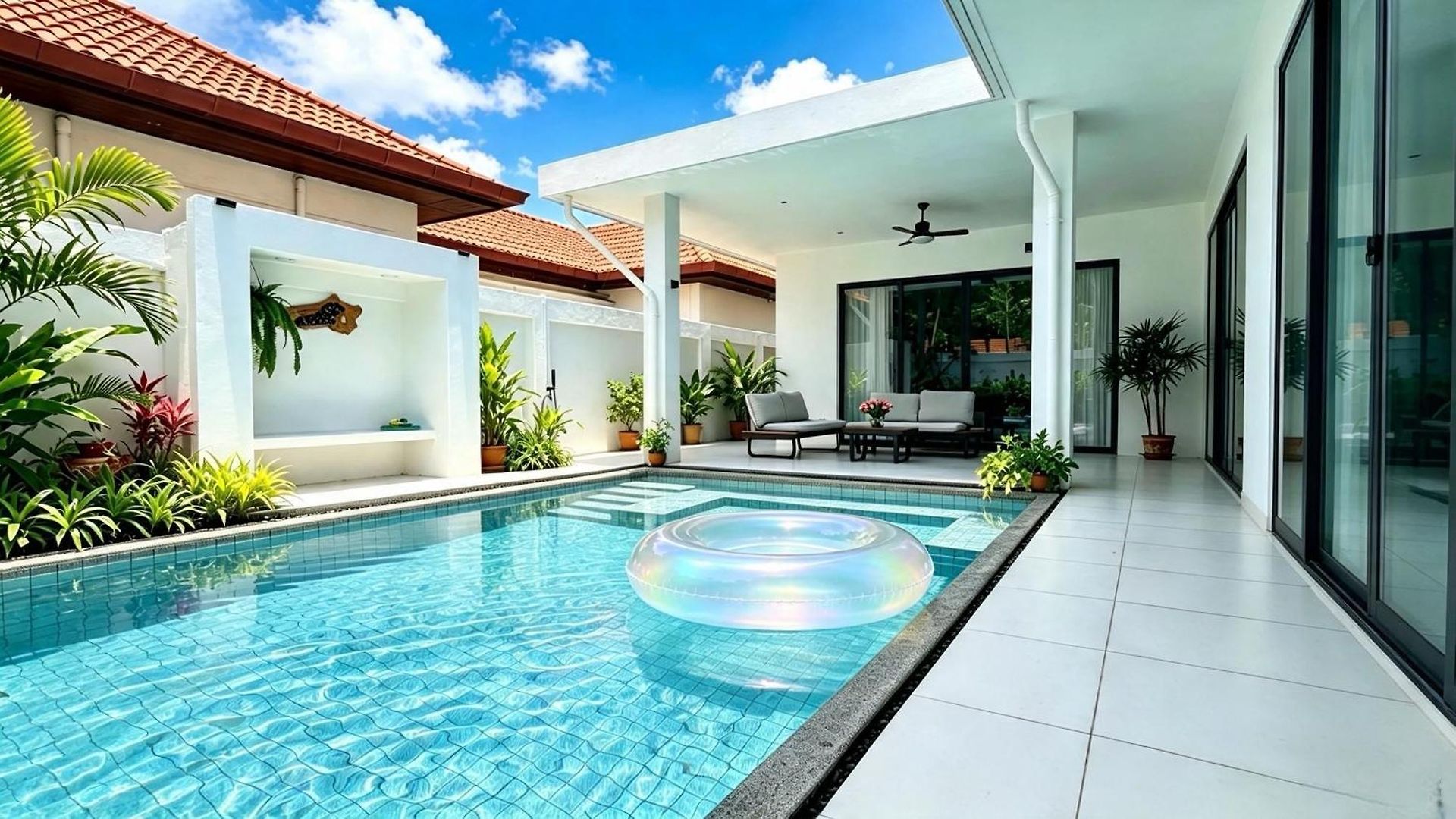 Oceanfront Serene,3br With Private Pool Villa,new Modern White Pattaya