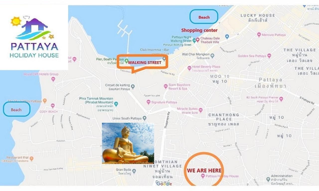 Corner - House Walking Street 4 Bedrooms วิลล่า Pattaya