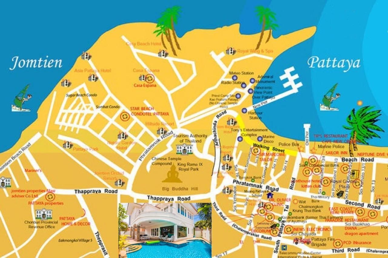 Tewaree - House Walking Street 4 Bedrooms วิลล่า