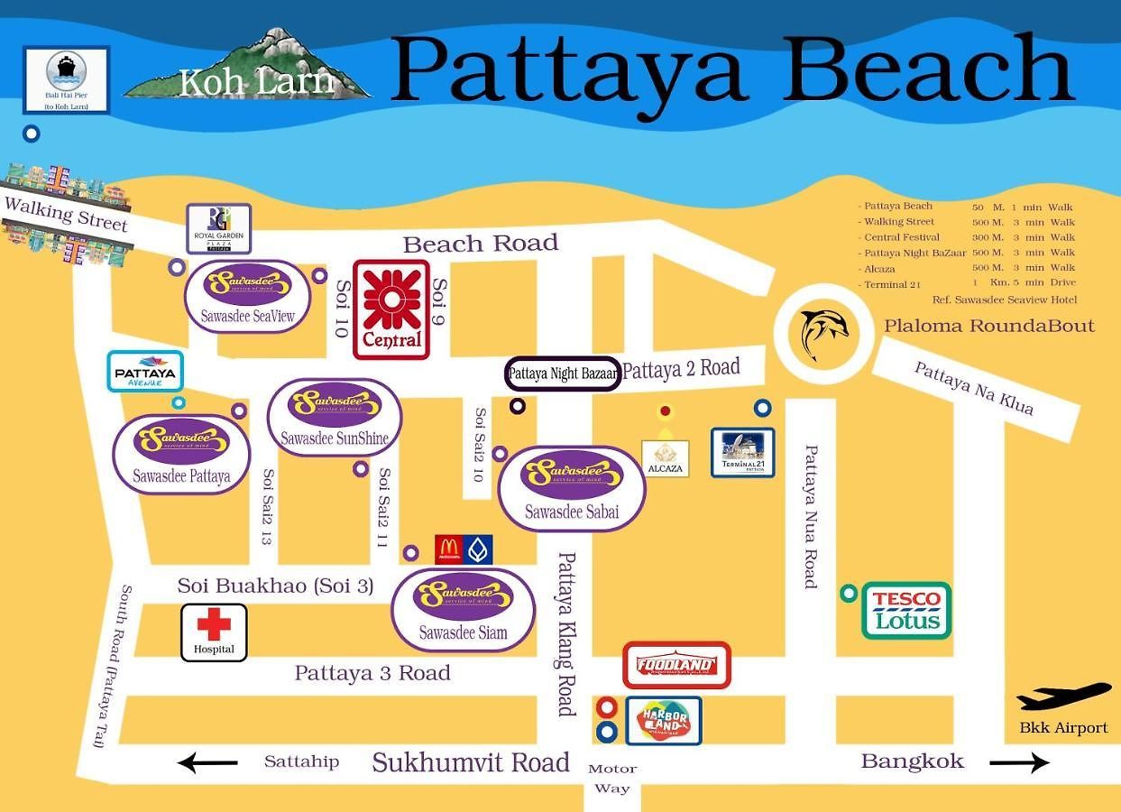 โรงแรม Sawasdee Sea View Pattaya