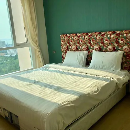 Grande Carribean Sea View&park View Comfortable 1 Bedroom For 3 Person With Washing Machine , Kitchen And Utensils For The Cooking Pattaya