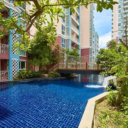Grande Carribean Sea View&park View Comfortable 1 Bedroom For 3 Person With Washing Machine , Kitchen And Utensils For The Cooking อพาร์ทเม้น Pattaya