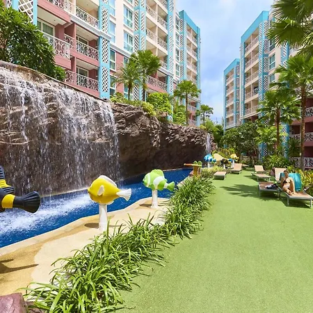อพาร์ทเม้น Grande Carribean Sea View&park View Comfortable 1 Bedroom For 3 Person With Washing Machine , Kitchen And Utensils For The Cooking *