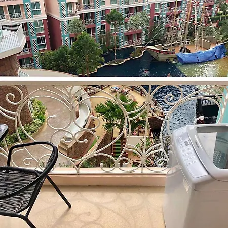 Grande Carribean Sea View&park View Comfortable 1 Bedroom For 3 Person With Washing Machine , Kitchen And Utensils For The Cooking * Pattaya