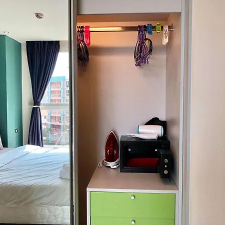 Grande Carribean Sea View&park View Comfortable 1 Bedroom For 3 Person With Washing Machine , Kitchen And Utensils For The Cooking อพาร์ทเม้น