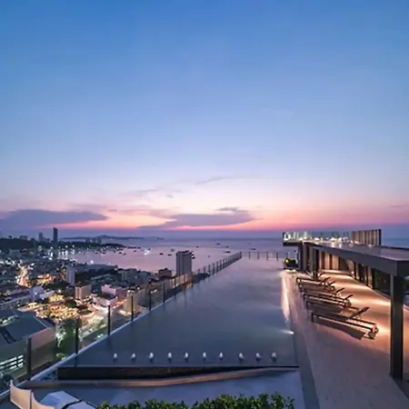 Downtown Lux Fun Sea View Rooftop Pool #ta31317 * Pattaya