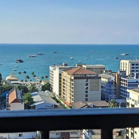 Downtown Lux Fun Sea View Rooftop Pool #ta31317 * Pattaya