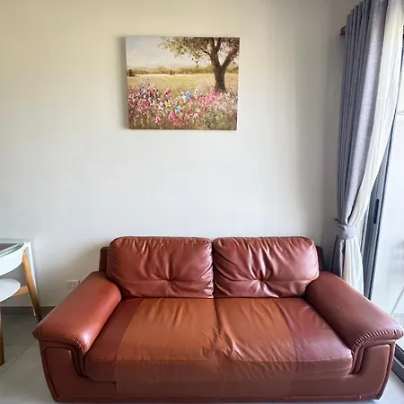 Old Driver芭提雅步行街高层侧海景宽敞一室公寓宁静花园现代泳池 Apartment *