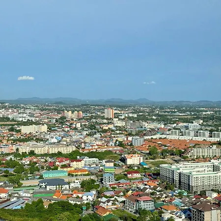 Apartment Old Driver芭提雅步行街高层侧海景宽敞一室公寓宁静花园现代泳池 Pattaya