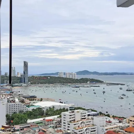 อพาร์ทเม้น Downtown Chic High Floor & Seaview #es40621 Pattaya