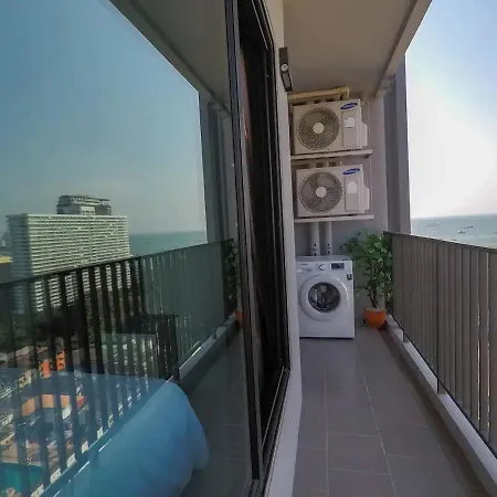 Downtown Ocean View Lux Big Balcony #tb10552 อพาร์ทเม้น Pattaya