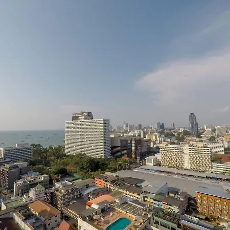 Downtown Ocean View Lux Big Balcony #tb10552 อพาร์ทเม้น Pattaya