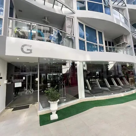 Apartment 芭堤雅市中心 Grand Avenue 一卧室公寓城景酒吧街 高速互联网智能电视