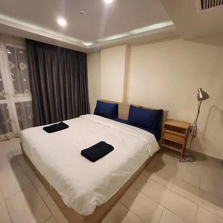 芭堤雅市中心 Grand Avenue 一卧室公寓城景酒吧街 高速互联网智能电视 Apartment