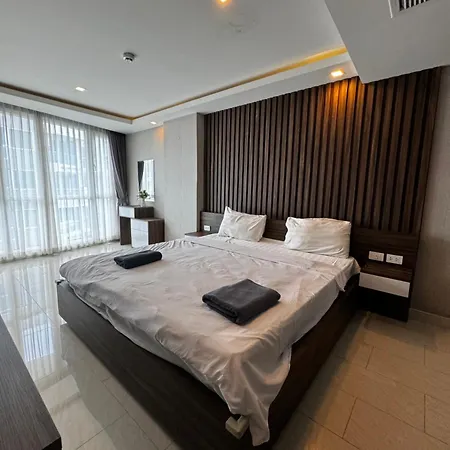 芭堤雅市中心 Grand Avenue 一卧室公寓城景酒吧街 高速互联网智能电视 Apartment *