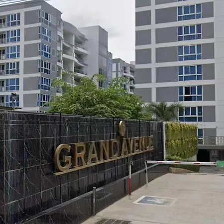 芭堤雅市中心 Grand Avenue 一卧室公寓城景酒吧街 高速互联网智能电视 * Pattaya