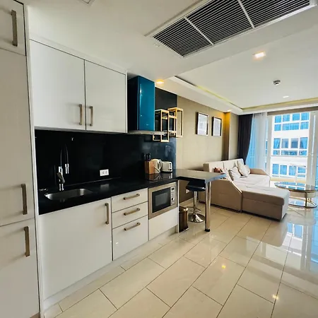 Apartment Patt Aya Grand Avenue 51sqm Family Room-pool View *