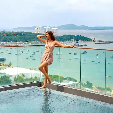 芭提雅海边the Edge Base 高端海景泳池公寓 直达海滩 海景房 健身房 步行街旁 อพาร์ทเม้น *
