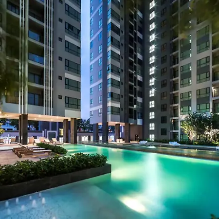 อพาร์ทเม้น 芭提雅市中心单卧室套房 门口海滩 商场 步行街 夜市 Pattaya