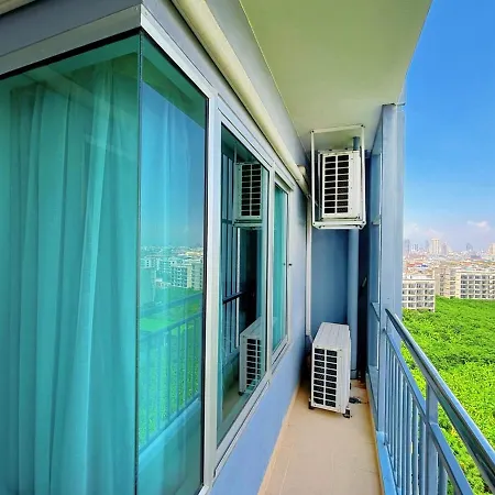 Apartment 芭提雅市中心大空间公寓酒店预定 城景健身房泳池舒适型公寓 日租周租月租灵活 Pattaya