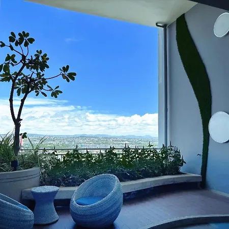 Apartment 芭提雅市中心大空间公寓酒店预定 城景健身房泳池舒适型公寓 日租周租月租灵活 *