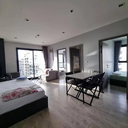 芭提雅市中心海景双卧室 步行街酒吧商场海滩步行几分钟可到 อพาร์ทเม้น Pattaya