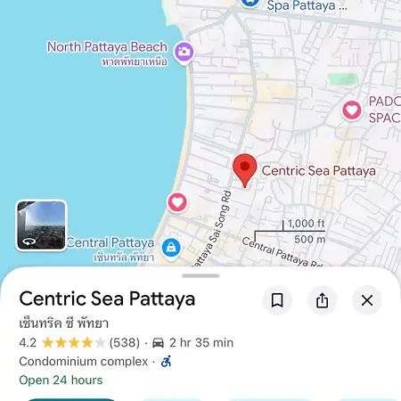 Cs-月租中心海公寓 - 交通便利 - 设施配置齐全 - 免费泳池健身和桑拿 - Centric Sea โรงแรม Pattaya
