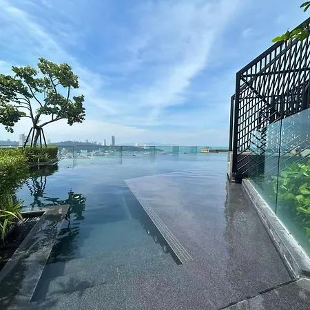 芭提雅 市中心 Edge公寓预定 高层海景房 紧邻海滩步行街 28f *
