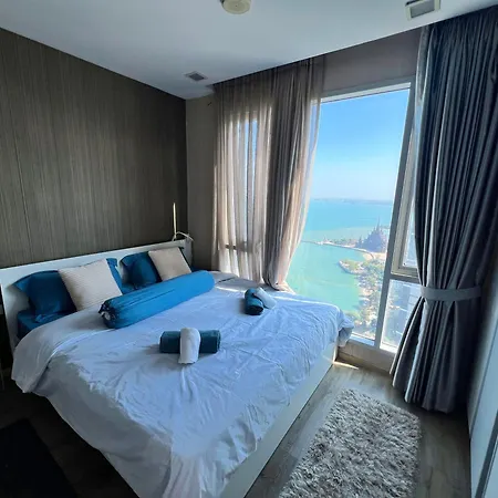 อพาร์ทเม้น The Palm Wongamat 2br Beachfront 34th Floor Panoramic Sea View Pattaya