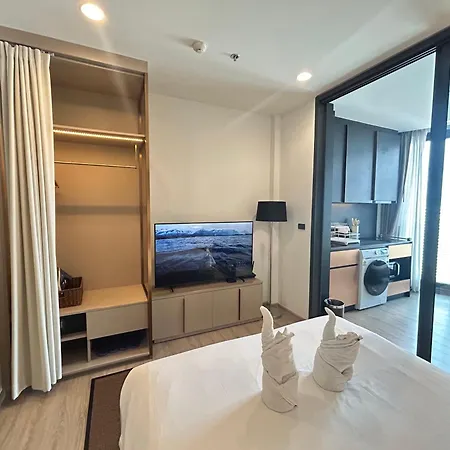 芭提雅 市中心 Edge公寓预定 高层海景房 紧邻海滩步行街 28f Apartment