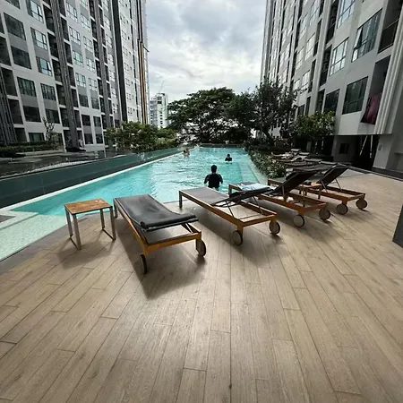 Apartment 1the Base芭提雅市中心单卧室 网红无边泳池 明星都来打卡 Pattaya