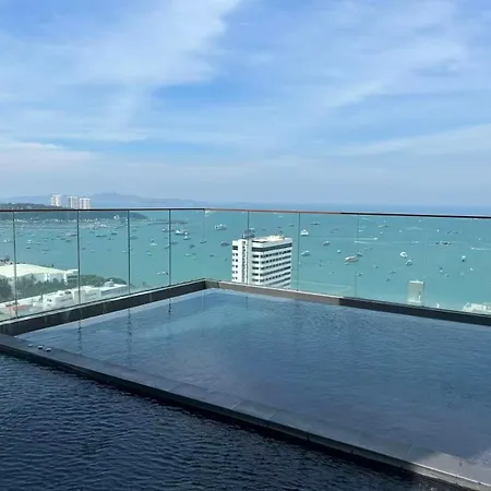 Apartment 芭提雅 市中心 Edge公寓预定 高层海景房 紧邻海滩步行街 28f *
