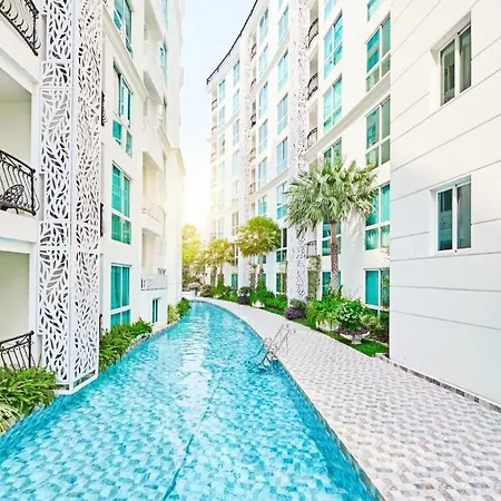 Apartment Garden Lagoon Pool With Balcony Pattaya
