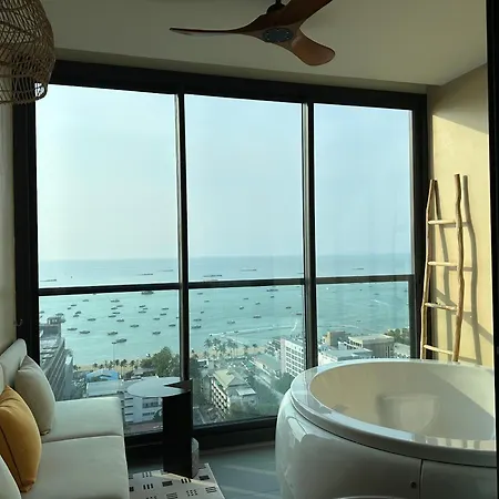 503 Edge芭提雅25层正海景大二房二厅二卫, 沙滩+步行街+购物中心 * Pattaya