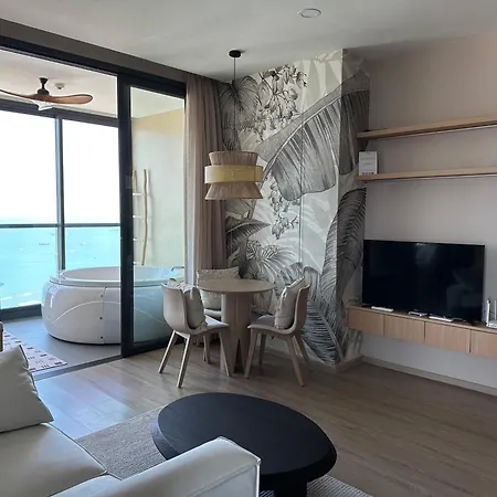 503 Edge芭提雅25层正海景大二房二厅二卫, 沙滩+步行街+购物中心 Aparthotel Pattaya